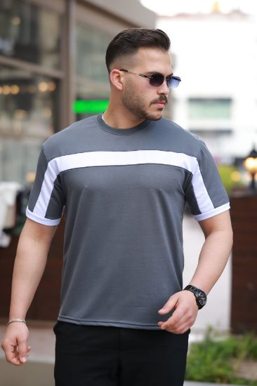 Erkek şerit Detaylı Kısa Kollu T-shirt resmi